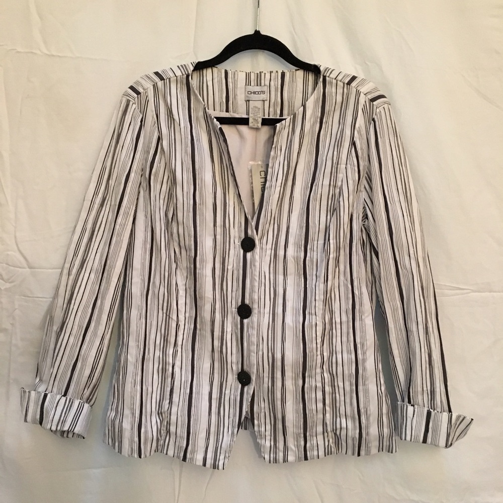 Chico's Striped Jacket