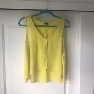 Yellow crop top
