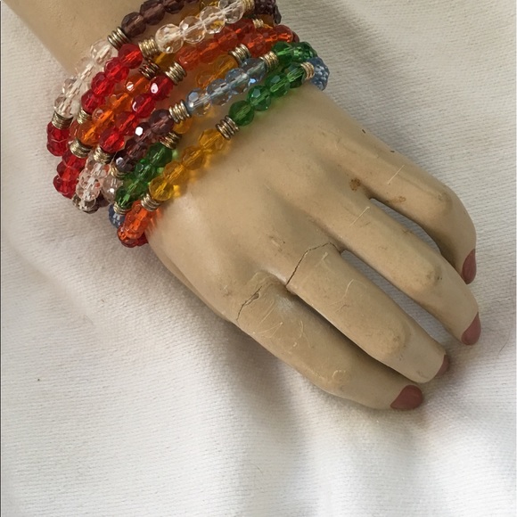 JOHN EDWARD Evolve 7 Multi Color Stretch BRACELETS - Picture 3 of 3