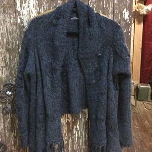 Silver jeans.  Size xl sweater dark grey