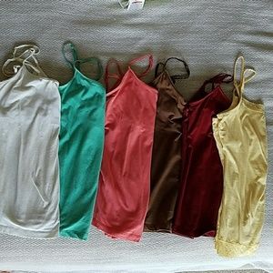 Tank Tops lot with built-in bra shelf
