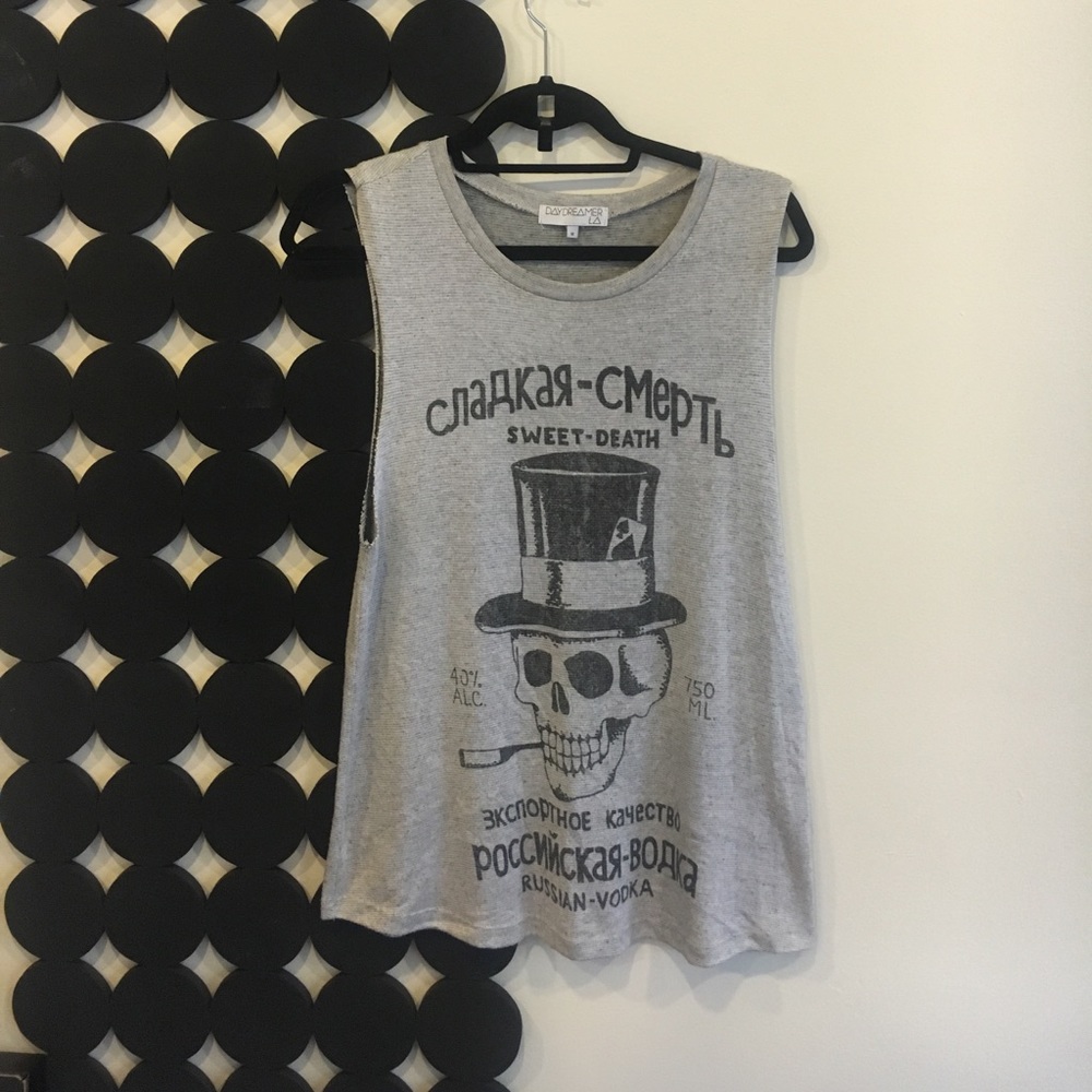 Gray Cut Off Tshirt