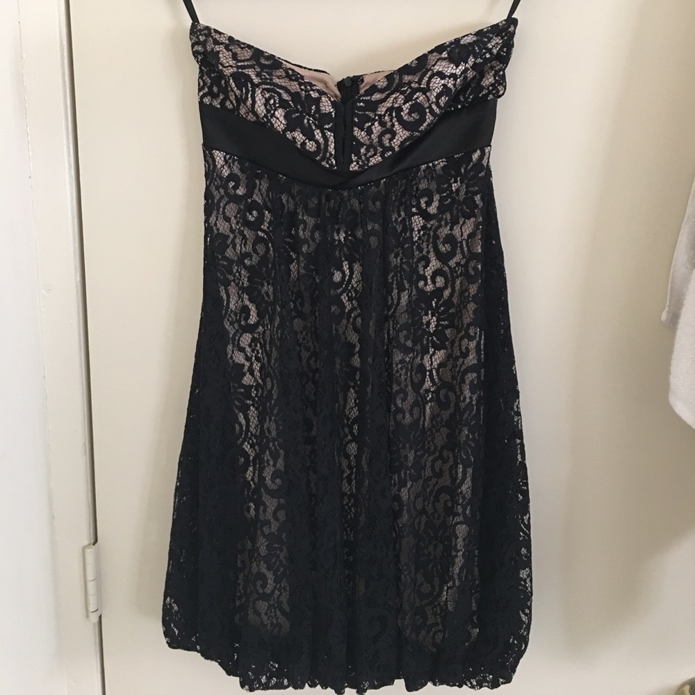 Cache black lacy cocktail/prom dress