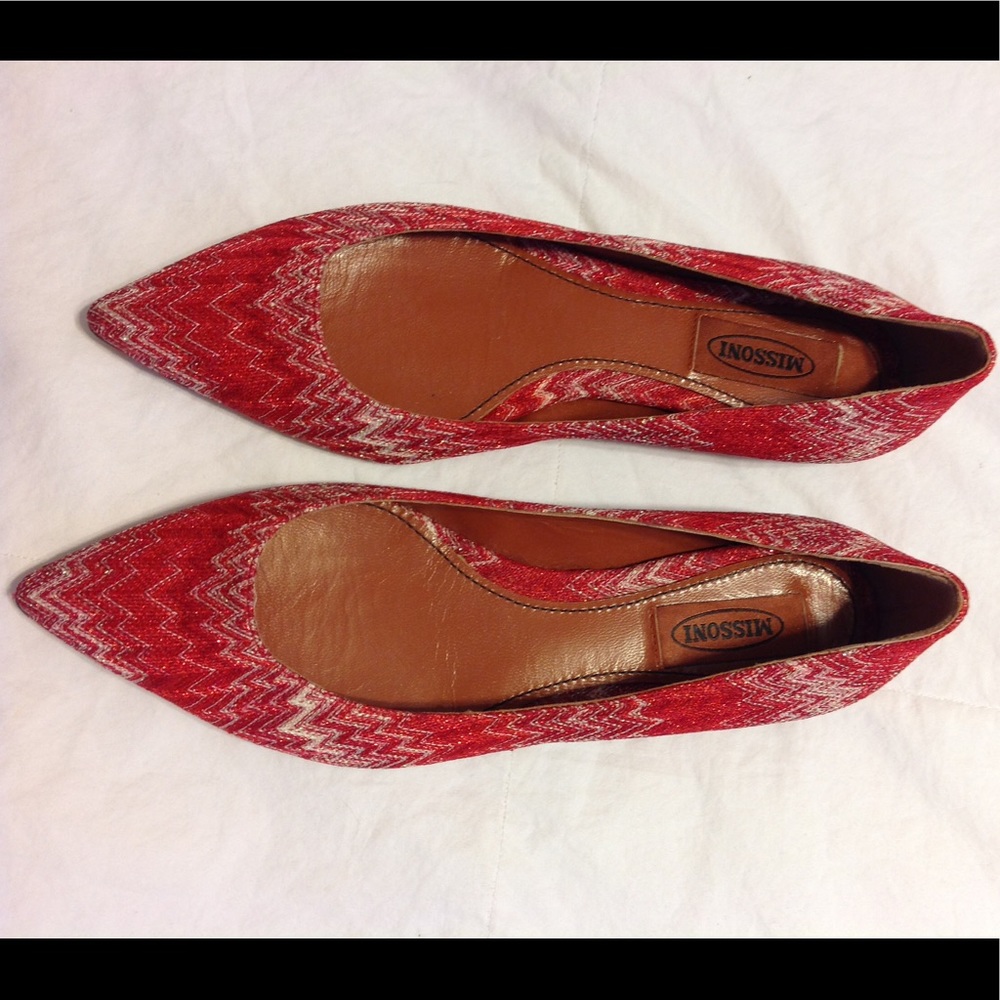 MISSONI ICONIC ZIGZAG FLATS