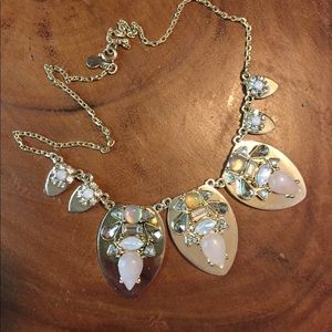 Silver Bib Necklace - Ann Taylor Loft