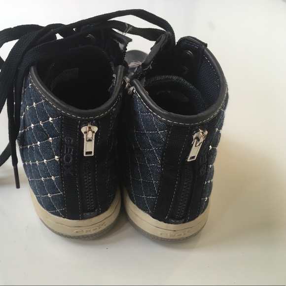 ✅ Gave✅ Geox High Tops Size 35 (3.5 US) Super Cool - Picture 3 of 4