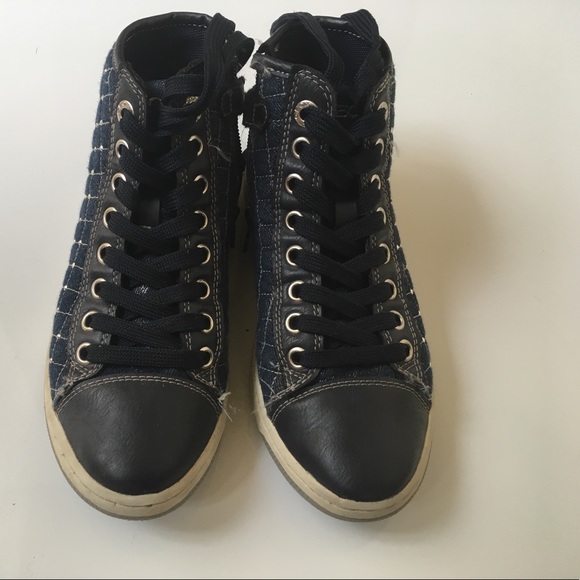 ✅ Gave✅ Geox High Tops Size 35 (3.5 US) Super Cool - Picture 4 of 4