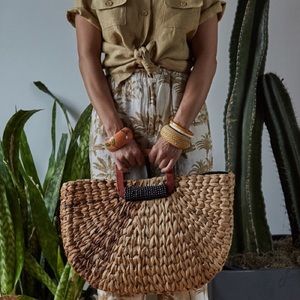 Vintage straw bag