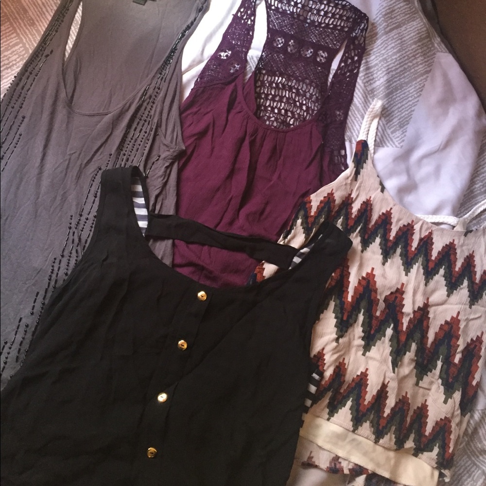 Lot of 4 tank tops