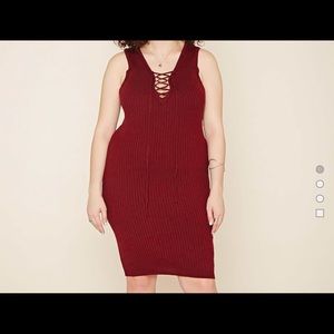 Burgundy Tank Dress