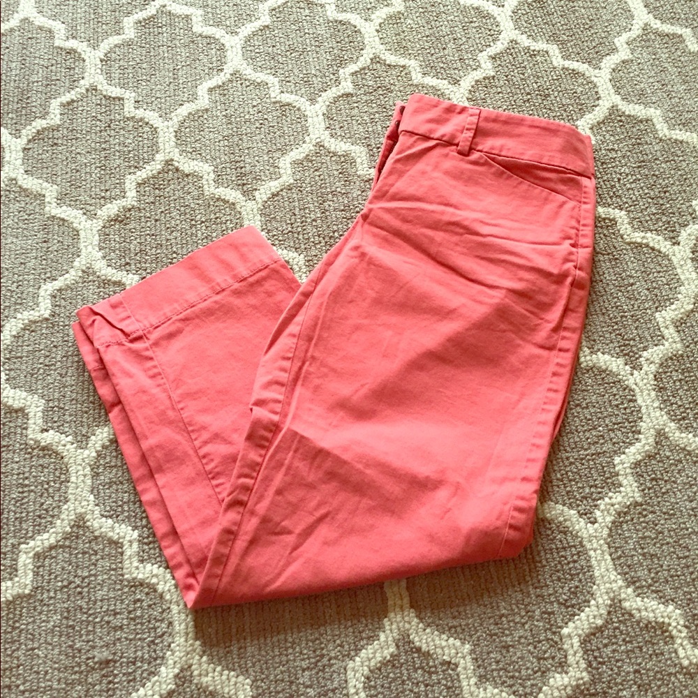 Loft Nantucket Red Capris Size 0