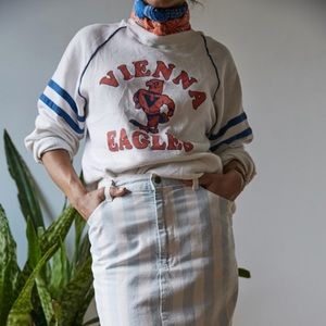 Vintage White worn in cotton Vienna sweatshirt