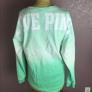 {PINK} green ombré long sleeve Size Medium