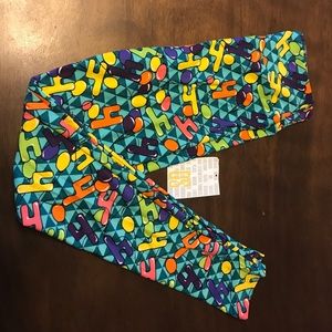 LuLaRoe exclusive 4th birthday leggings