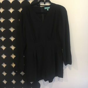 Black Long Sleeve Romper