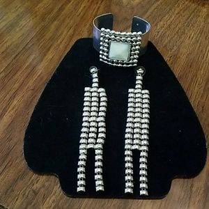 Bracelet, earrings