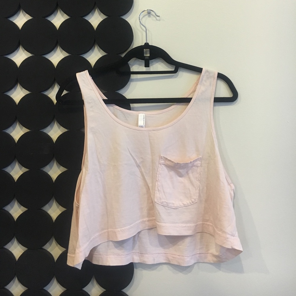 Light Pink Copped Tank