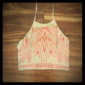 Super cute crop halter great for summer, festivals