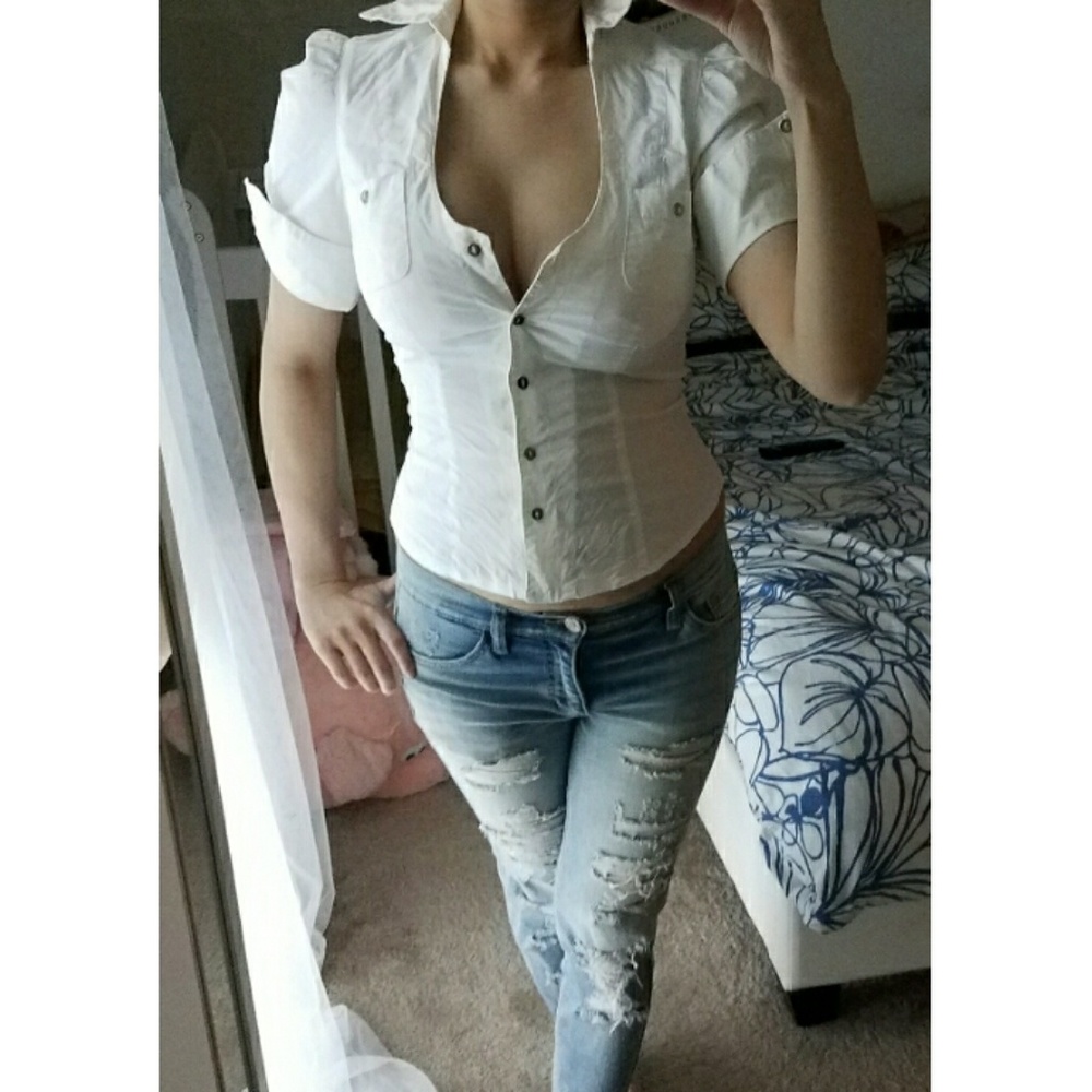 button down fitted shirt