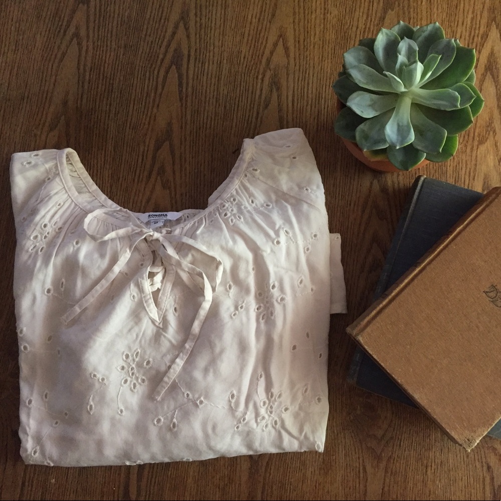 Sonoma Goods for Life Eyelet Blouse