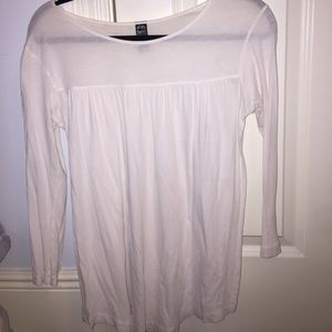 White long sleeve tee