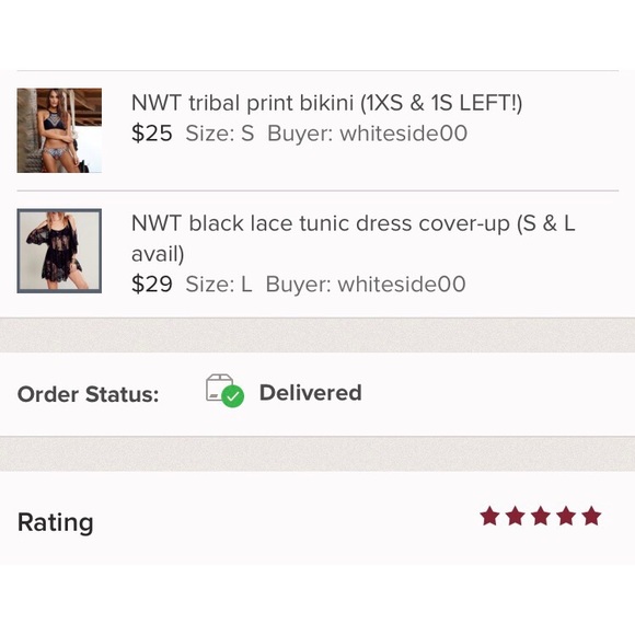 NWT tribal print strappy halter bikini - Picture 4 of 4