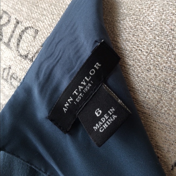 Ann Taylor Blue Silk /Polyester/Spandex - Picture 5 of 7
