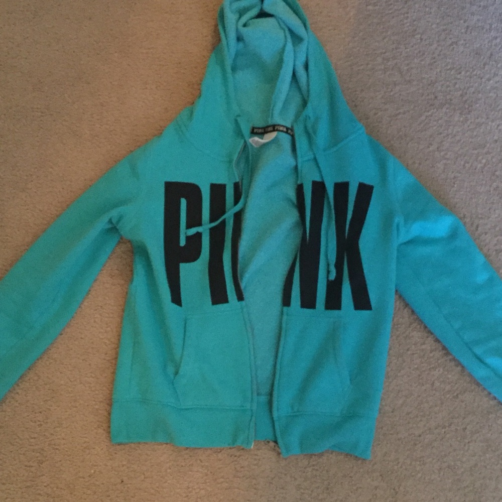 VS Pink Teal hoodie