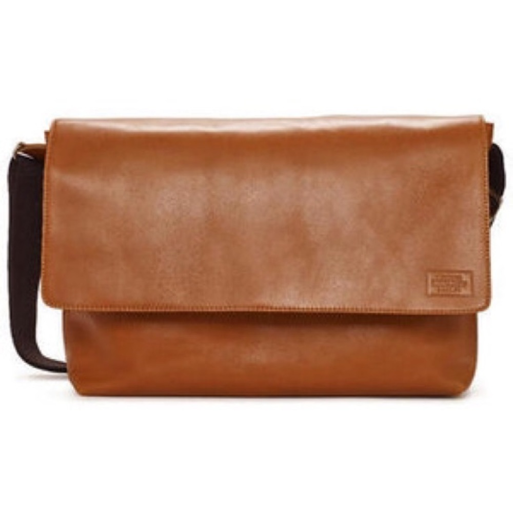 Jack Spade Mill Leather Messenger Bag in Brown