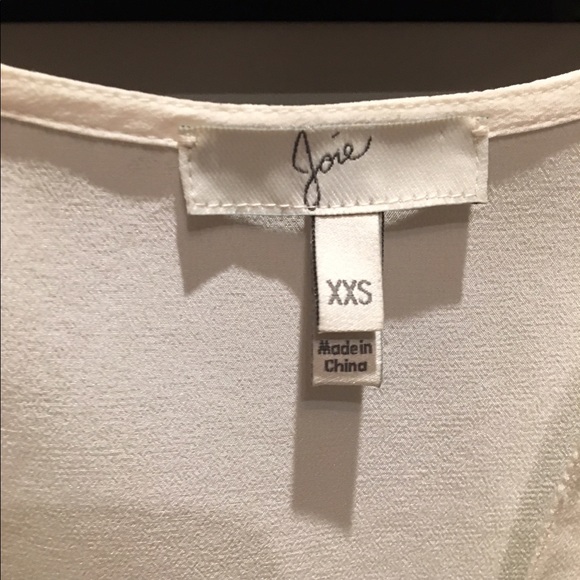 Joie cream silk shirt- Like new condition - Picture 2 of 2