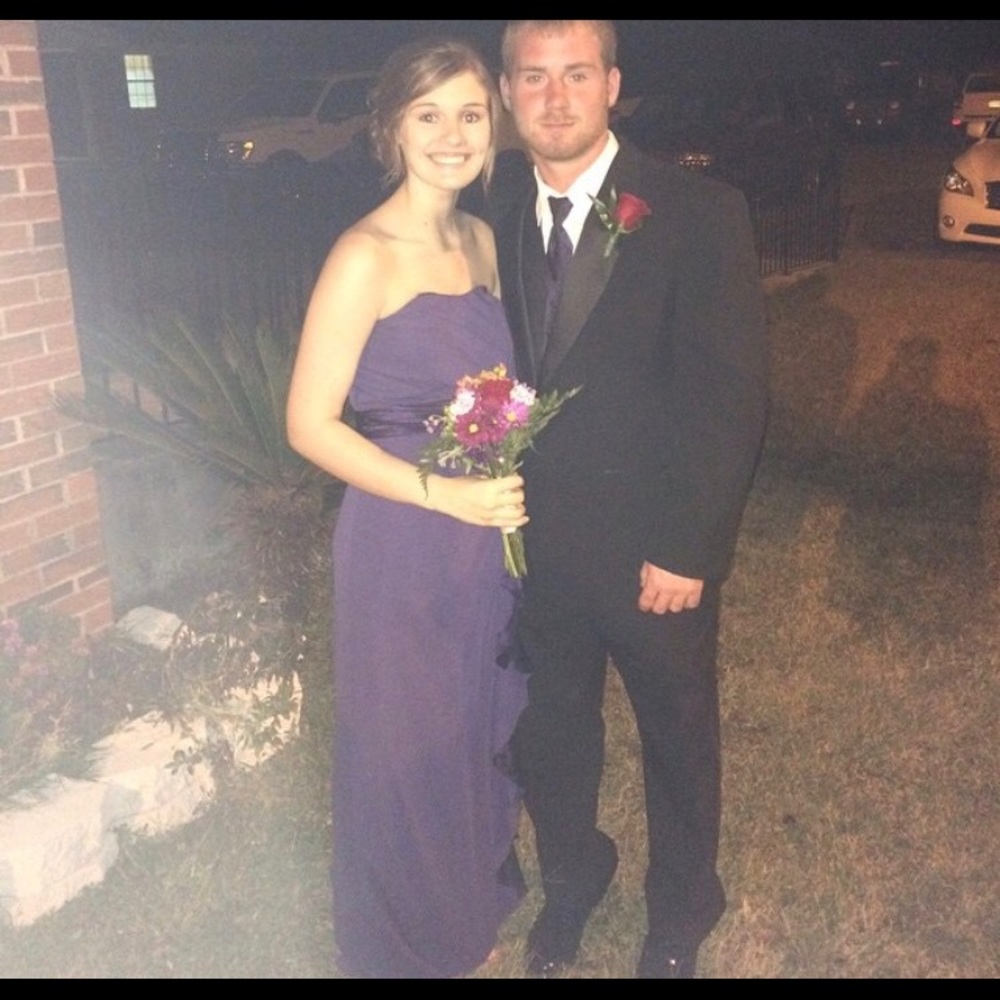 David Bridal Purple Dress