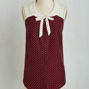 ModCloth Fashionably Elate in Burgundy