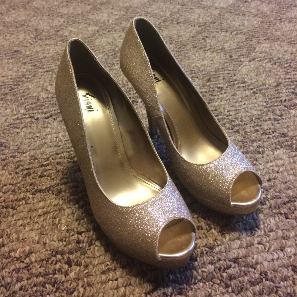 Gold heels