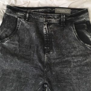 Standard cloth Acid Wash Jogger Denim