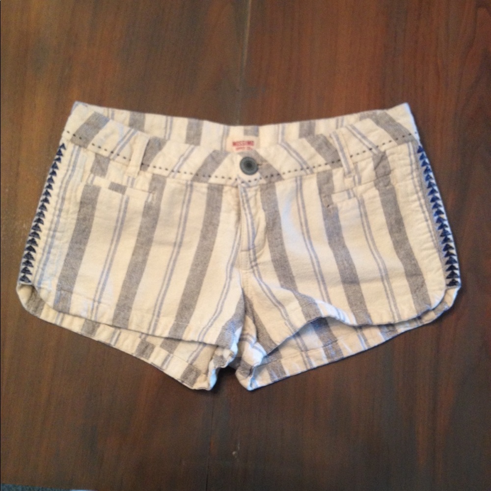 Navy and White Boho Summer Shorts