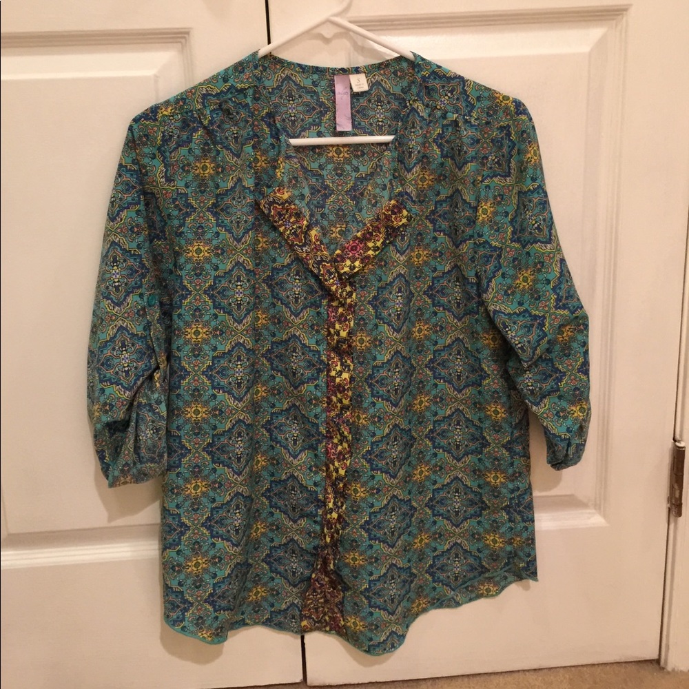 Paisley 3/4 sleeve Top!