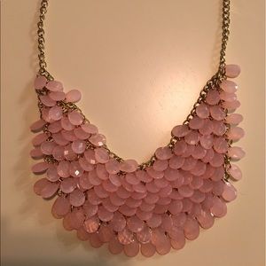 Pink Lia Sophia bib necklace