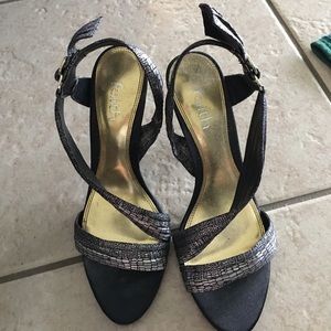 Black and Gold Heels