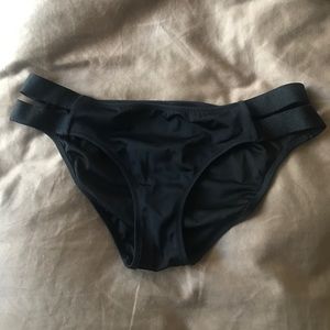 Victoria's Secret Black Cut-Out Bikini Bottoms