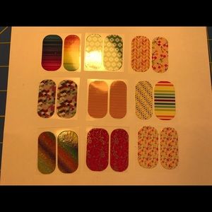 Jamberry nail wraps (9 pedi packs)