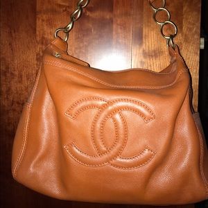 Authentic Vintage Orange Chanel bag