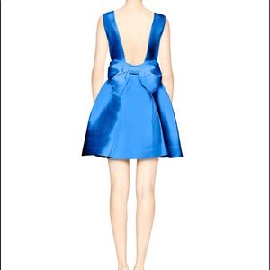 RARE Kate Spade Open Back Silk Mini Dress Ocean 14