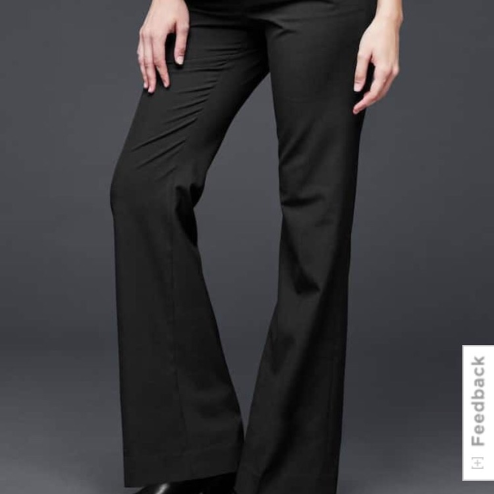 Black full panel Gap maternity dress pants