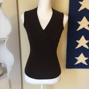 PrAna Dark Brown Fitness Topwith Built-in Support
