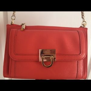 Ivanka Trump Coral Leather Purse