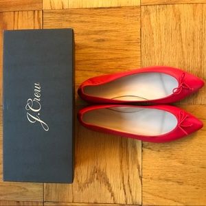 J. Crew Gemma Flats in Rhubarb NWT, 8.5