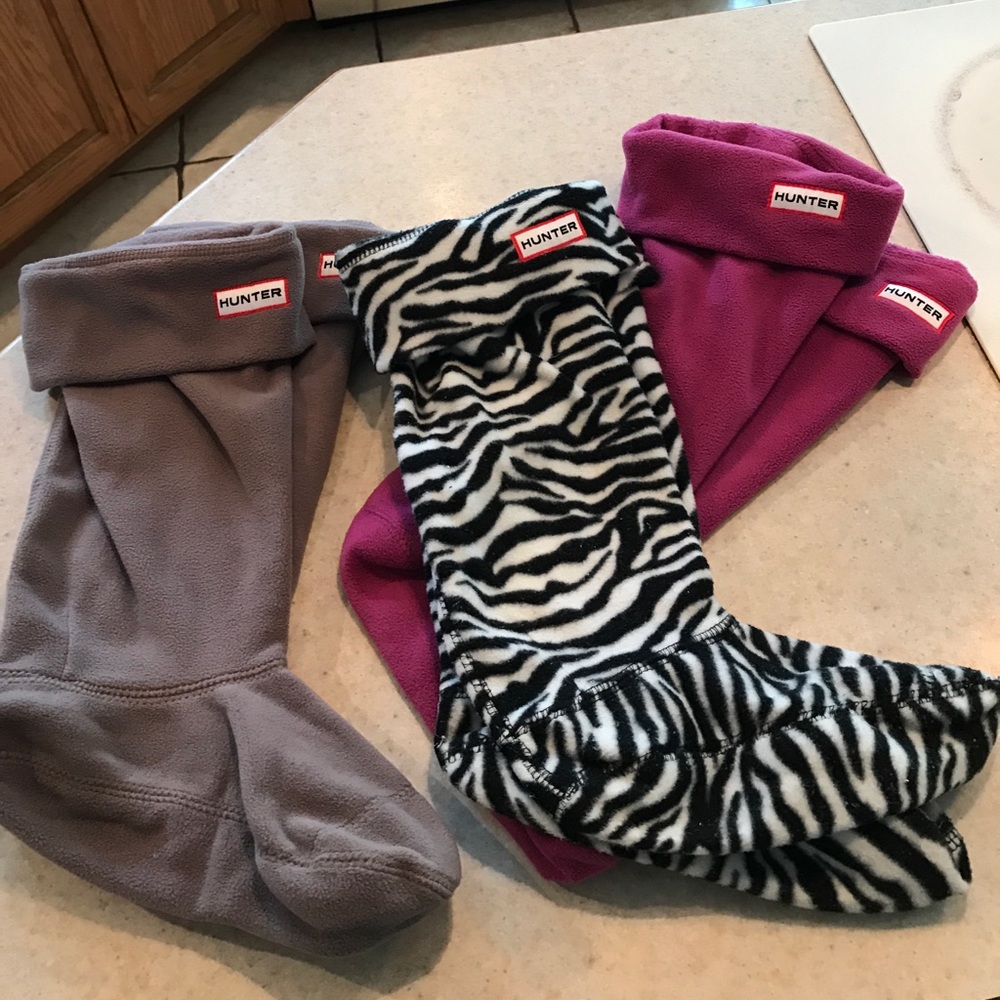 Hunter boot cuff sock lot (size Medium)
