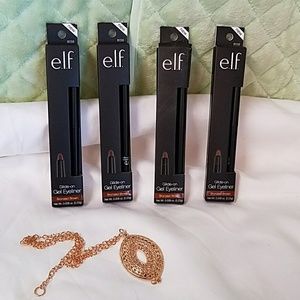 4 QTY e.l.f Glide on Gel Eyeliner Bronze Brown