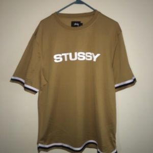 STUSSY BASKETBALL TEE💸‼️ - TAN