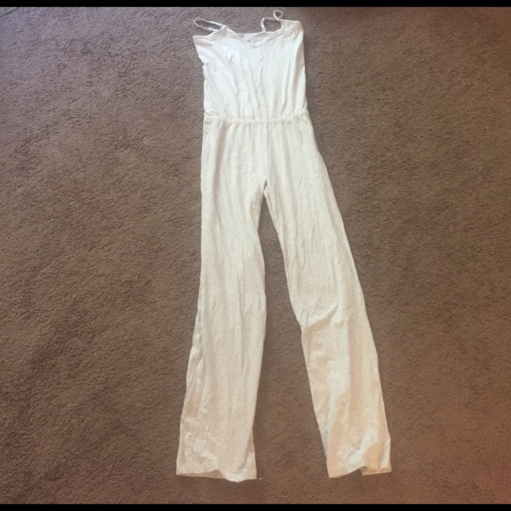 GapBody Heather White/Light Grey Lounge/PJ Romper